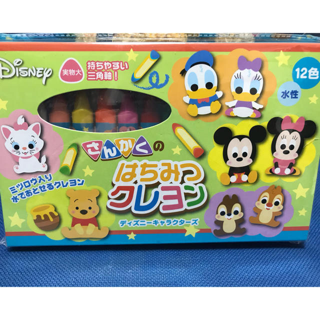 Disney(ディズニー)のDisney さんかくのはちみつクレヨン　※未使用品 エンタメ/ホビーのアート用品(クレヨン/パステル)の商品写真