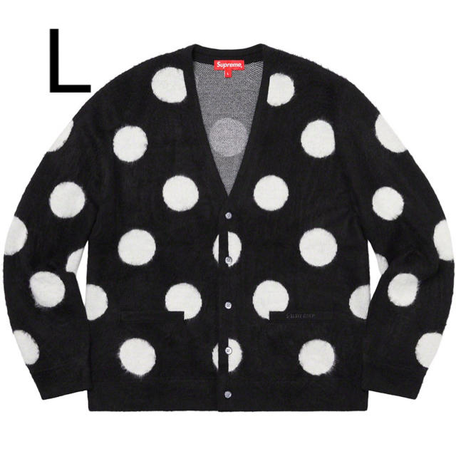 supreme Brushed Polka Dot Cardigan