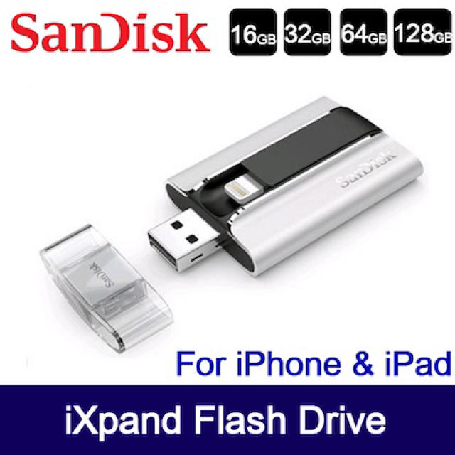SanDisk(サンディスク)の[新品] SanDisk iXpand フラッシュドライブ 128GB スマホ/家電/カメラのPC/タブレット(PC周辺機器)の商品写真