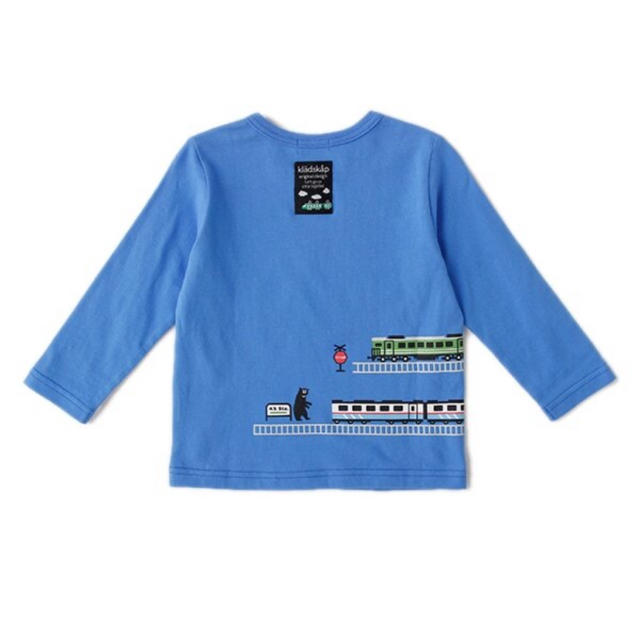 kladskap(クレードスコープ)のクレードスコープ　新品　クマ電車Tシャツ キッズ/ベビー/マタニティのキッズ服男の子用(90cm~)(Tシャツ/カットソー)の商品写真