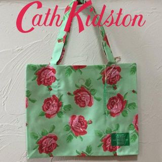 キャスキッドソン(Cath Kidston)の新品 テスコ-キャスキッドソン エコバッグ オットマンローズグリーン(エコバッグ)