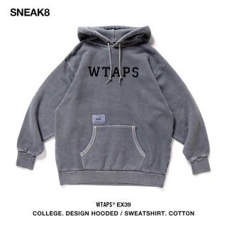 ダブルタップス(W)taps)のSサイズ WTAPS College Design Hooded Grey(パーカー)