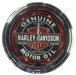 ハーレーダビッドソン(Harley Davidson)のレア！数量限定！ハーレーダビットソン　ネオン　時計(置時計)