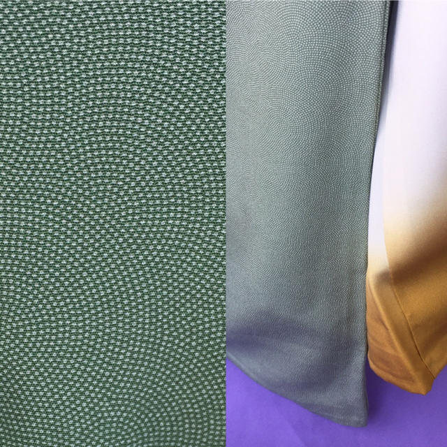 淡い緑の鮫小紋 レディースの水着/浴衣(着物)の商品写真