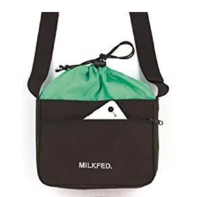 MILKFED.(ミルクフェド)のお値下げ♪　未使用　MILKFED.‎ 外ポケット付きショルダーバッグ レディースのバッグ(ショルダーバッグ)の商品写真