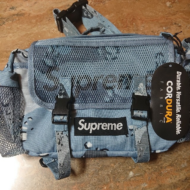 supreme20ss 立ち上げ Waist Bag2 ブルーカモ week1