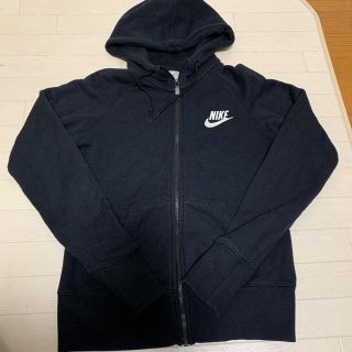 ナイキ(NIKE)の【NIKE】 良品　フルジップ　スウェット パーカー レディースXL ブラック(パーカー)