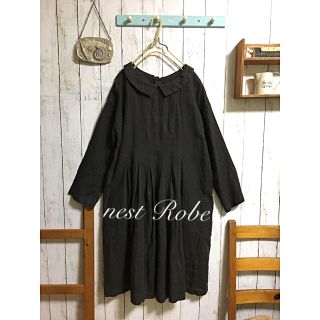 ネストローブ(nest Robe)の未使用＊nest Robe ネストローブ 前後着 リネンワンピ＊(ロングワンピース/マキシワンピース)