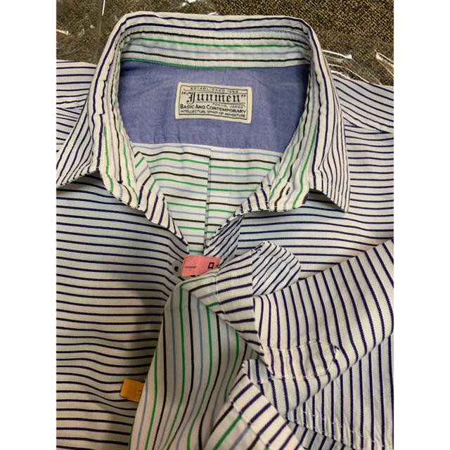 JUNMEN(ジュンメン)のジュンメン・ストライプシャツ七分丈 メンズのトップス(シャツ)の商品写真