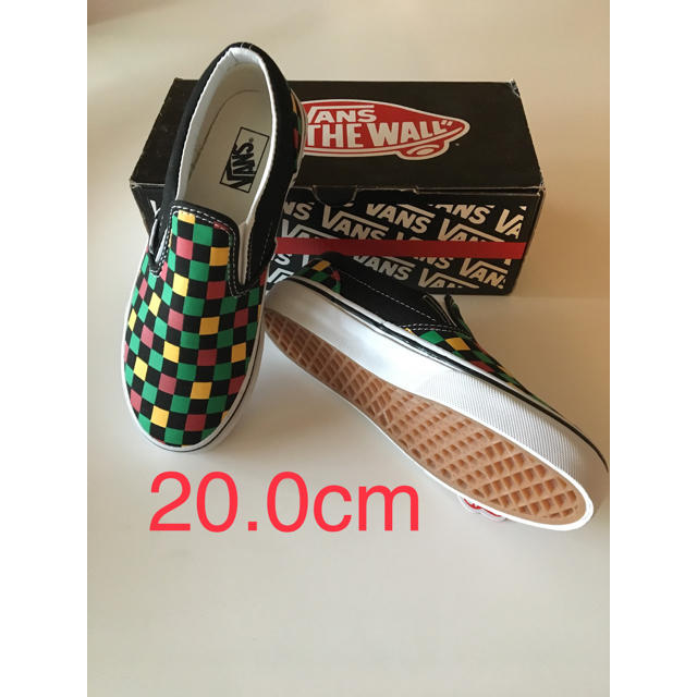 VANS(ヴァンズ)のVANS マルチチェッカー スリップオン 20.0cm  ヴァンズ  レア 復刻 キッズ/ベビー/マタニティのキッズ靴/シューズ(15cm~)(スリッポン)の商品写真