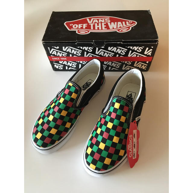 VANS(ヴァンズ)のVANS マルチチェッカー スリップオン 20.0cm  ヴァンズ  レア 復刻 キッズ/ベビー/マタニティのキッズ靴/シューズ(15cm~)(スリッポン)の商品写真