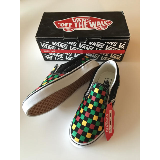 VANS(ヴァンズ)のVANS マルチチェッカー スリップオン 20.0cm  ヴァンズ  レア 復刻 キッズ/ベビー/マタニティのキッズ靴/シューズ(15cm~)(スリッポン)の商品写真