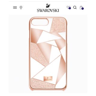 スワロフスキー(SWAROVSKI)のスワロフスキーiPhone8用ケース⭐︎ピンク×ゴールド(スマホケース)