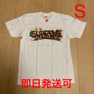 シュプリーム(Supreme)のSupreme Paint Logo Tee 2020SS White S(Tシャツ/カットソー(半袖/袖なし))