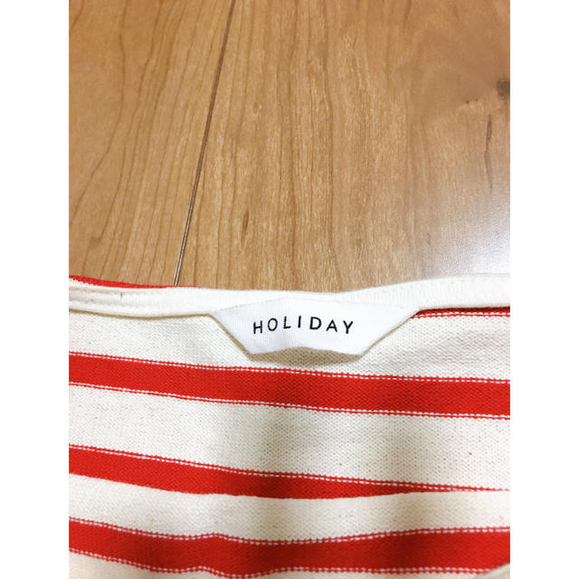 holiday(ホリデイ)のholiday  テープ　ボーダー　トップス レディースのトップス(シャツ/ブラウス(長袖/七分))の商品写真