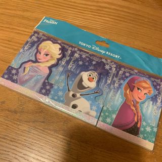 アナトユキノジョオウ(アナと雪の女王)の東京ディズニーリゾート  アナと雪の女王  新品  メモ帳三点セット  (ノート/メモ帳/ふせん)