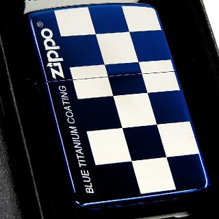 ジッポー(ZIPPO)の(送料込み)ZIPPO◇シンプルコーディネート◇ブルーチタン◇新品◇ジッポ(タバコグッズ)