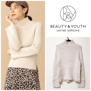 ビューティアンドユースユナイテッドアローズ(BEAUTY&YOUTH UNITED ARROWS)の《数回着用》ビューティアンドユース❤︎ハイネックリブニット(ニット/セーター)