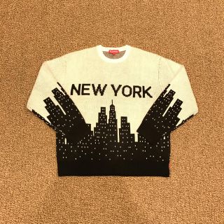 シュプリーム(Supreme)の新品未使用　Supreme New York Sweater 白黒　M(ニット/セーター)