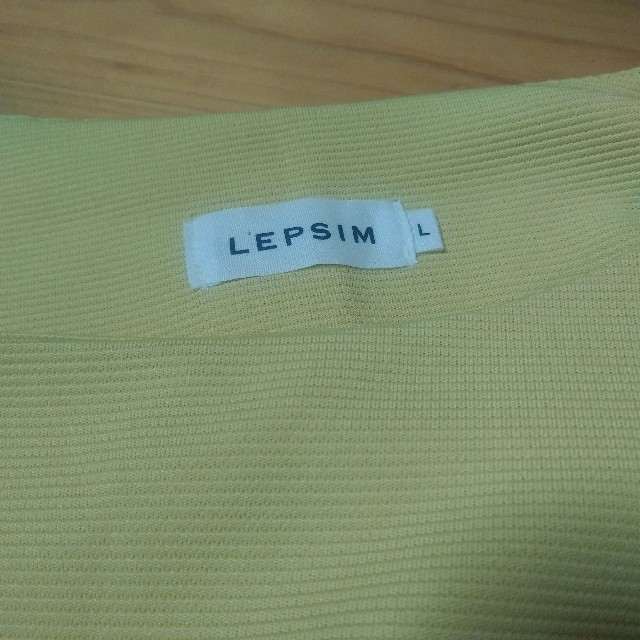 LEPSIM(レプシィム)のレプシィエム 美品 ワンピースL　レモンイエロー レディースのワンピース(ひざ丈ワンピース)の商品写真