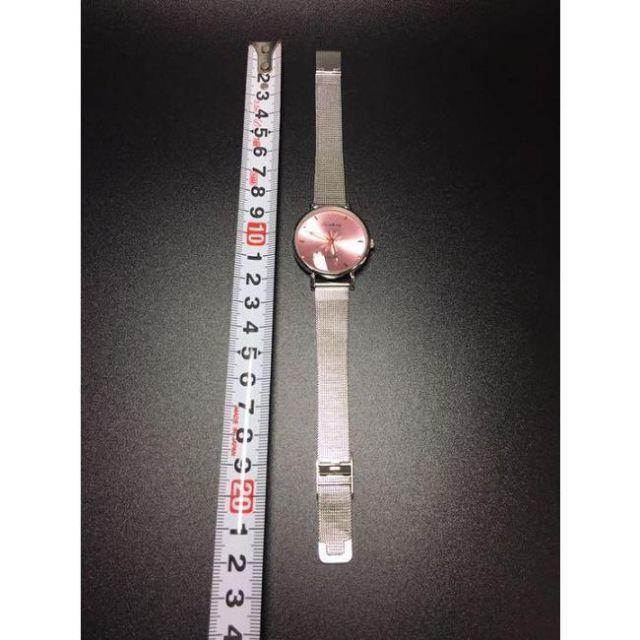 腕時計 レディース 新品／ブランド／海外／人気／オシャレ／花／シルバー ピンク レディースのファッション小物(腕時計)の商品写真