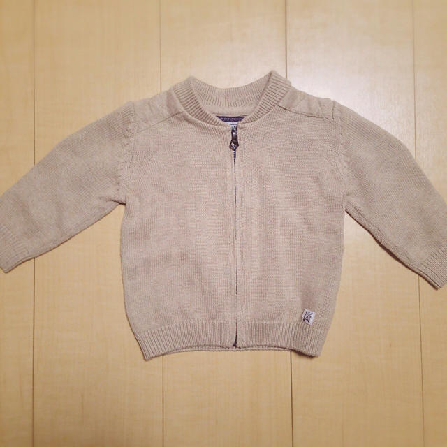 ZARA KIDS(ザラキッズ)のニットブルゾン キッズ/ベビー/マタニティのベビー服(~85cm)(ニット/セーター)の商品写真