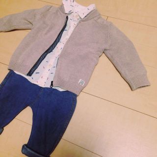 ザラキッズ(ZARA KIDS)のニットブルゾン(ニット/セーター)