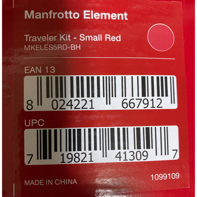 Manfrotto トラベル三脚 Elementアルミ 5段 レッド 美品