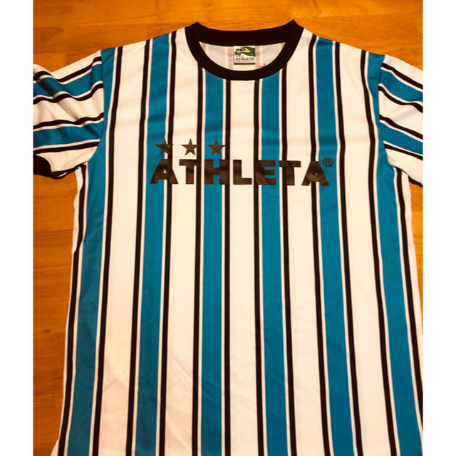 ATHLETA(アスレタ)のアスレタ　ストライプ　ゲームシャツ　Oサイズ スポーツ/アウトドアのサッカー/フットサル(ウェア)の商品写真