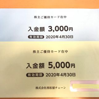 ニシマツヤ(西松屋)の西松屋 株主優待 8,000円分（1,000円×8枚）【送料無料】(ショッピング)