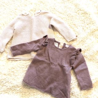 ザラキッズ(ZARA KIDS)の2点　zara babygirl 6〜9month   秋服冬服(ニット/セーター)