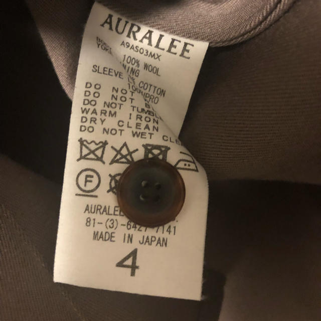 COMOLI(コモリ)のAURALEE WOOL MAX GABARDINE SHIRTS オーラリー メンズのトップス(シャツ)の商品写真