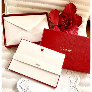 カルティエ(Cartier)の未使用❣️Cartierレターセット❣️ハート　非売品(カード/レター/ラッピング)