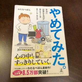 やめてみた。 本当に必要なものが見えてくる暮らし方・考え方(文学/小説)