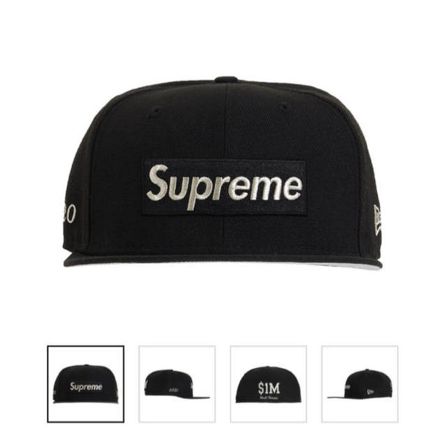 supreme ニューエラキャップ　7 3/8メンズ