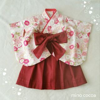 handmade baby HAKAMA 70-80cm(和服/着物)