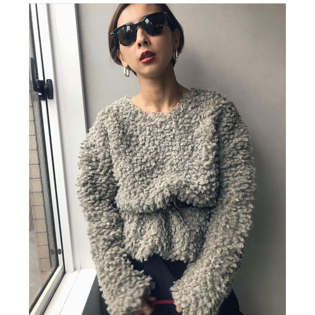 Ameri VINTAGE(アメリヴィンテージ)のアメリヴィンテージ   pokopoko over knit レディースのトップス(ニット/セーター)の商品写真