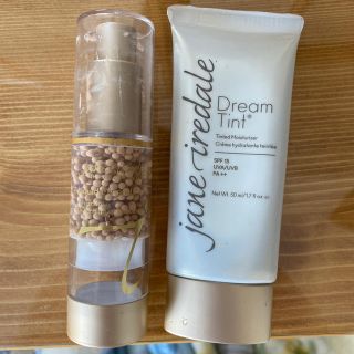 ジェーンアイルデール(jane iredale)のジェーン・アイルデール、リキッドミネラルファンデーションとドリームティント(化粧下地)