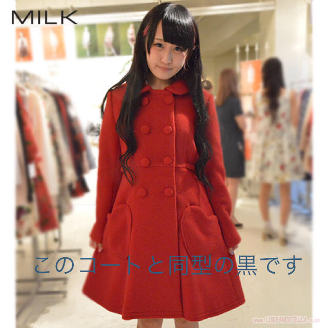 MILK - MILK ☆チェリーアンコート☆黒の通販 by *ichica*｜ミルクなら ...