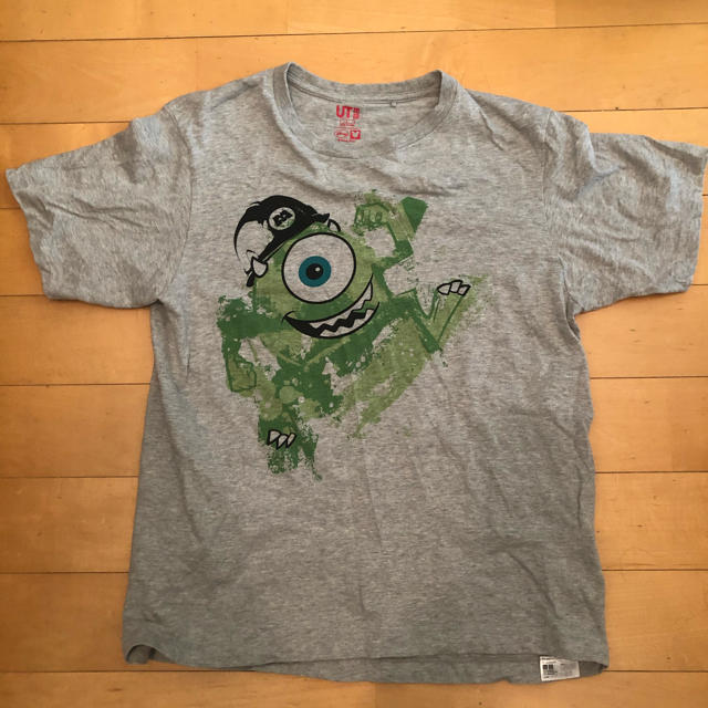 UNIQLO(ユニクロ)のユニクロ モンスターズ インク マイク Tシャツ 大人 Lサイズ グレー メンズのトップス(Tシャツ/カットソー(半袖/袖なし))の商品写真