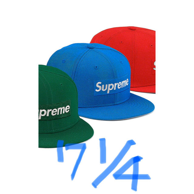 supreme boxlogo cap シュプリーム　ボックスロゴキャップ青