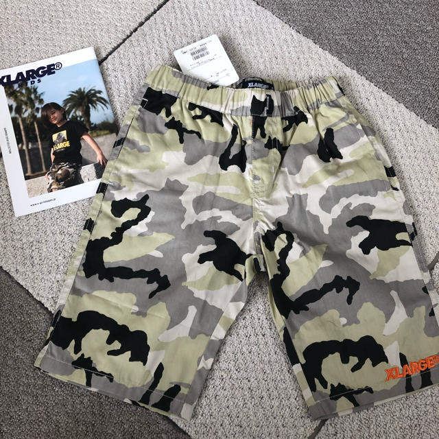 XLARGE(エクストララージ)の【xlarge kids】迷彩柄ハーフパンツ 120 キッズ/ベビー/マタニティのキッズ服男の子用(90cm~)(パンツ/スパッツ)の商品写真