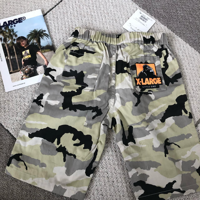 XLARGE(エクストララージ)の【xlarge kids】迷彩柄ハーフパンツ 120 キッズ/ベビー/マタニティのキッズ服男の子用(90cm~)(パンツ/スパッツ)の商品写真