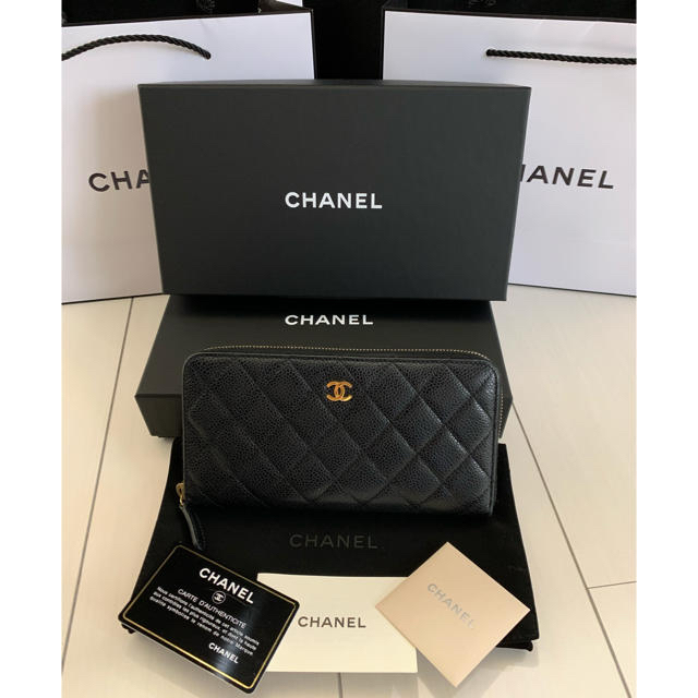 CHANEL(シャネル)のシャネル   ラウンドファスナー　キャビアスキン レディースのファッション小物(財布)の商品写真