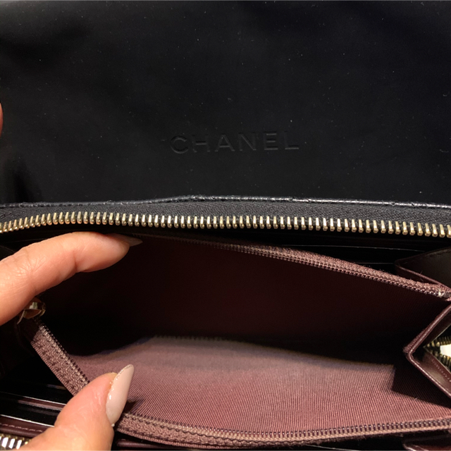 CHANEL(シャネル)のシャネル   ラウンドファスナー　キャビアスキン レディースのファッション小物(財布)の商品写真