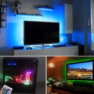 大人気！取付超かんたん^_^液晶テレビ RGB LED 間接照明 バックライト(テレビ)