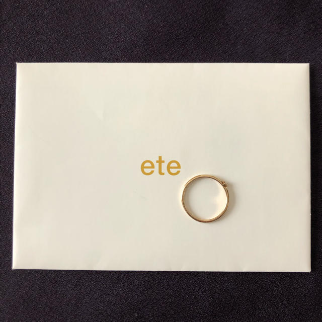 ete(エテ)の【ete】指輪　イエローゴールド レディースのアクセサリー(リング(指輪))の商品写真