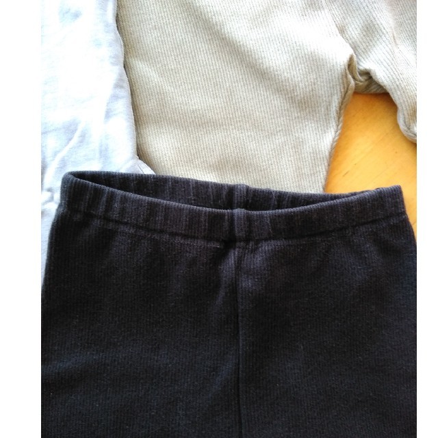 UNIQLO(ユニクロ)のユニクロ　レギンス3本　80cm キッズ/ベビー/マタニティのベビー服(~85cm)(パンツ)の商品写真