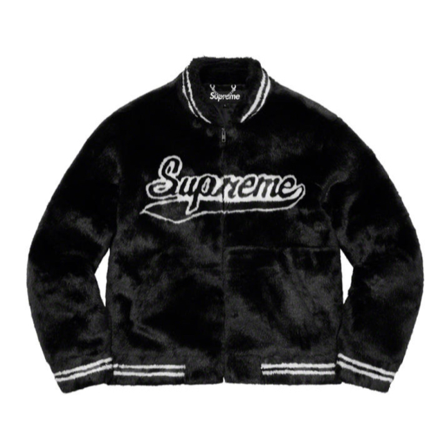 てなグッズや Supreme シュプリーム jacket varsity fur faux supreme