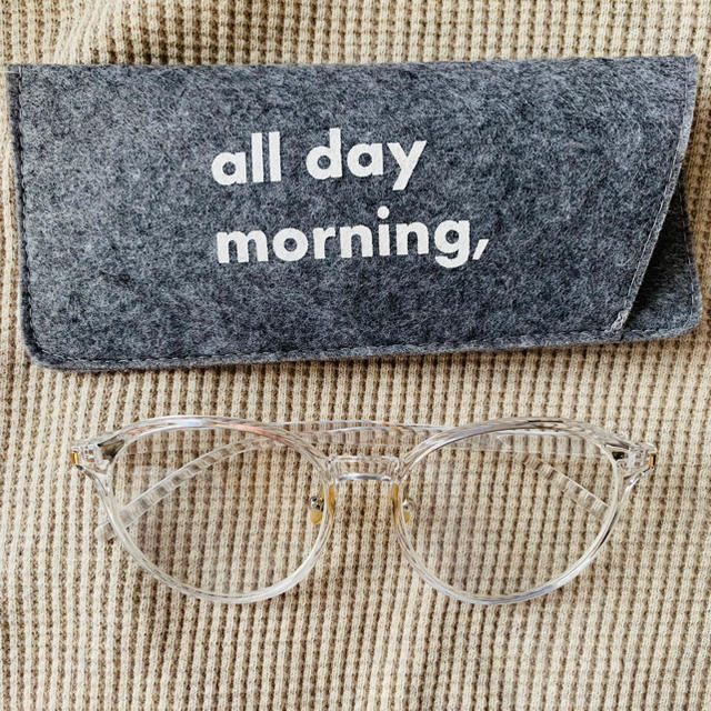 all day morning クリアサングラス